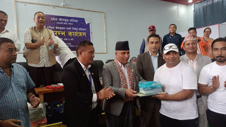 प्रशिक्षकबिनै गण्डकीमा नवौं खेलकुदको तयारी