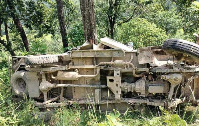 अर्घाखाँचीमा जिप दुर्घटना १ काे मृत्यु ९ घाइते