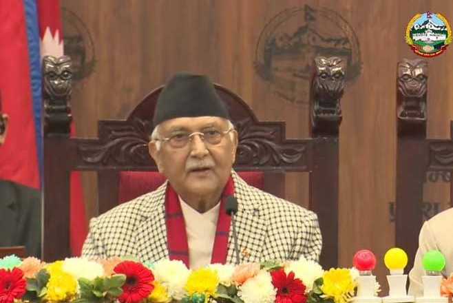 लुम्विनी प्रदेशसभामा प्रधानमन्त्रीको सम्वोधन : ‘हामी सबैले मिलेर मात्र समृद्ध नेपाल, सुखी नेपालीको सपना साकार पार्न सक्छौं