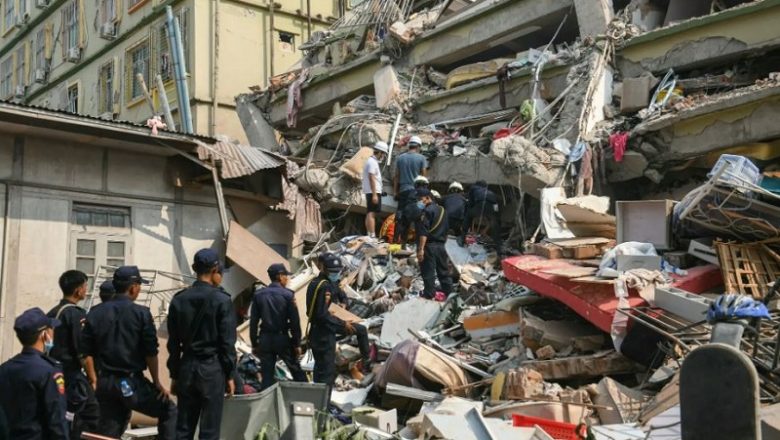 म्यानमारको भूकम्पबाट ज्यान गुमाउनेको सङ्ख्या एक हजार ६ सय ४४ पुग्यो