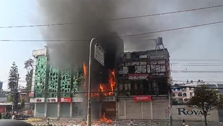 तीनकुनेको घरमा आगजनी