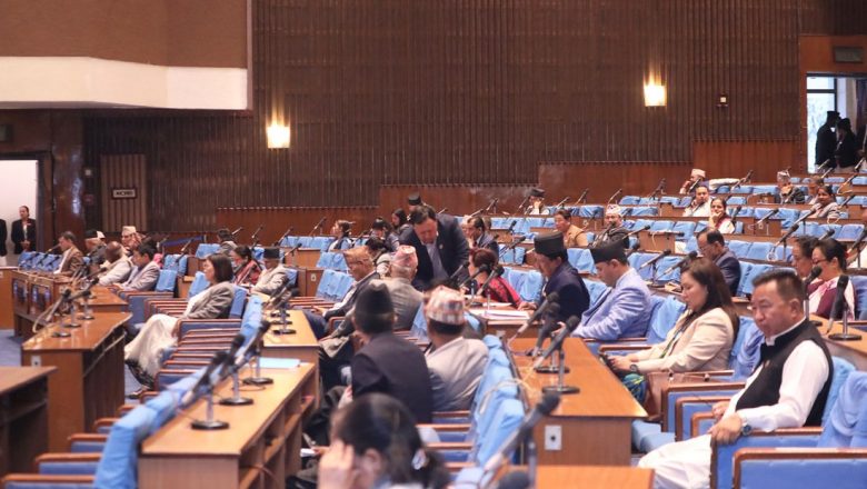 प्रतिनिधिसभा बैठक बस्दै, दुई विधेयक प्रस्तुत हुने