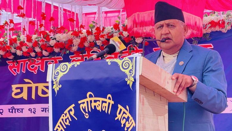 साक्षरबाट शिक्षित प्रदेशतर्फ अघि बढ्छ लुम्बिनी : मुख्यमन्त्री आचार्य