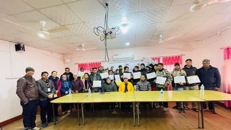 मिग तथा टिग वेल्डिंग तालिमको बुटवलमा समापन