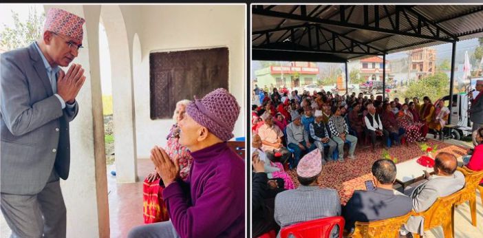 विष्णु पौडेलको चुनावी अभियान : गाली र विरोध नभई विकास योजनामै केन्द्रित