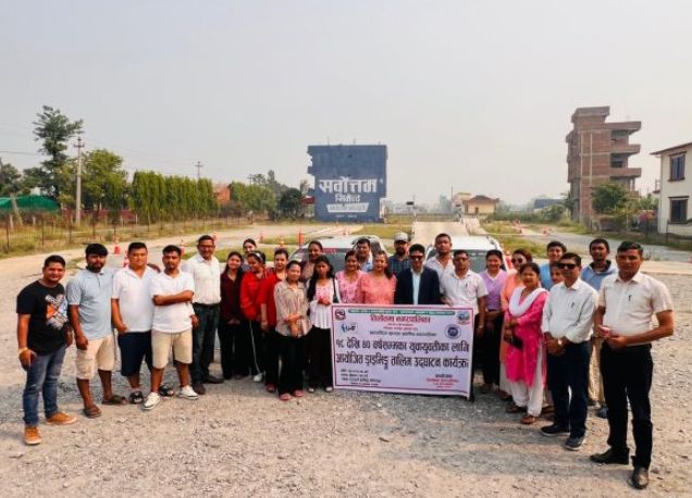 रुपन्देहीको तिलोत्तमा-५ मा १८–४० वर्षका युवायुवतीका लागि ड्राइभिङ तालिम सुरु