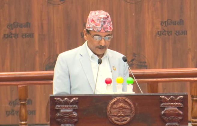 लुम्बिनीमा बजेटका सिद्धान्त प्रस्तुत : उत्पादन, रोजगारी र क्रमागत पूर्वाधारलाई प्राथमिकतामा दिइने