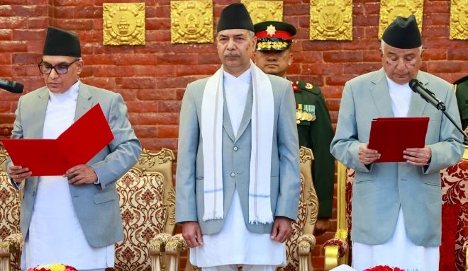 प्रधानन्यायाधीशमा डा. मनोजकुमार शर्मा नियुक्त, राष्ट्रपतिबाट लिए शपथ