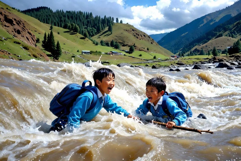 रोल्पामा खोलाले बगाउँदा विद्यालयबाट फर्किँदै गरेका दुई बालकको ज्यान गयो