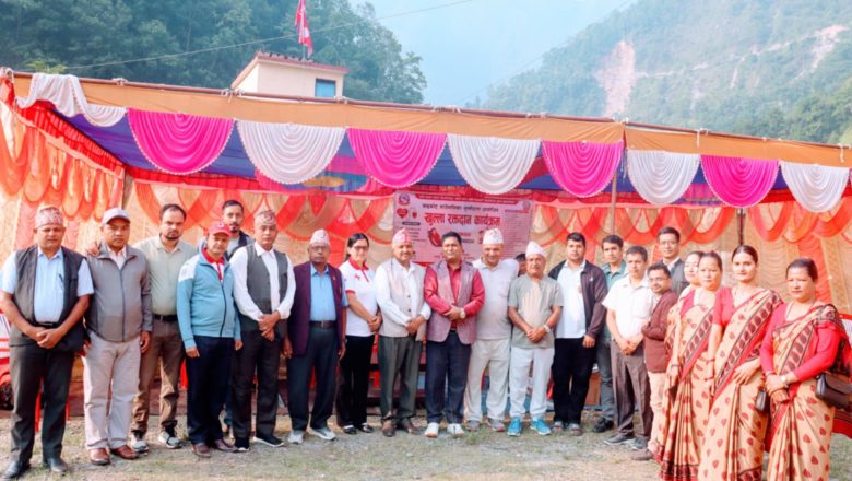 चन्द्रकोट गाउँपालिका गुल्मीमा १ दिनमै १ सय ४१ जनाले गरे रक्तदान