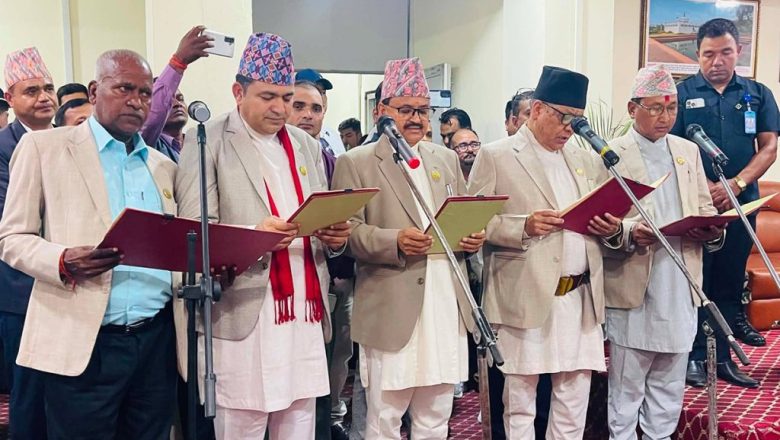 लुम्बिनीका ५ नयाँ मन्त्रीले लिए शपथ