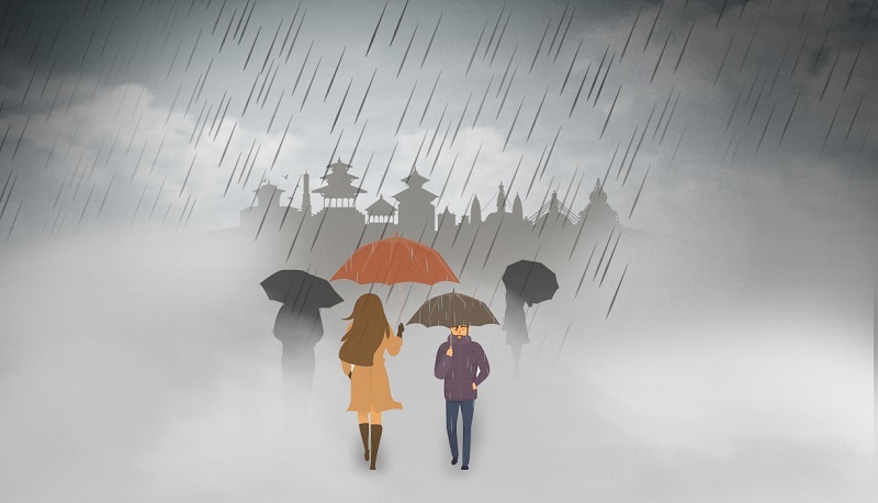 आउँदो बिहीबारदेखि नेपालमा ठूलो वर्षा हुने भन्दै व्यापक चर्चा